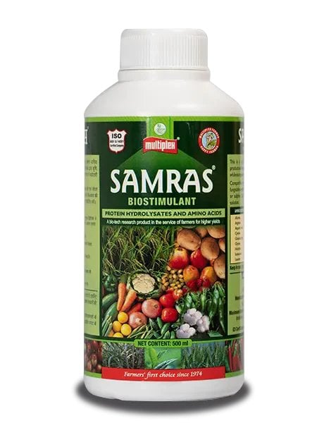 Multiplex Samras Biostimulant (500ml) | Protein Hydrolysates & Amino Acids | Crop Growth & Yield Enhancement