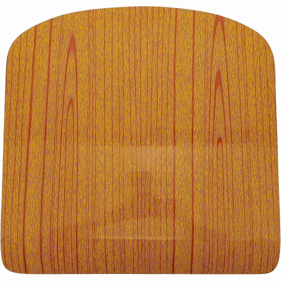 Wood Grain Finish Toilet Seat Cover | Durable Bathroom Fixture | Home Improvement
